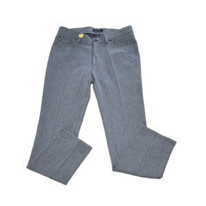 VINCE CAMUTO Men's Sz 32 W X 32 L Heather Gray Denim Straight Fit 5‎ Pocket Jean